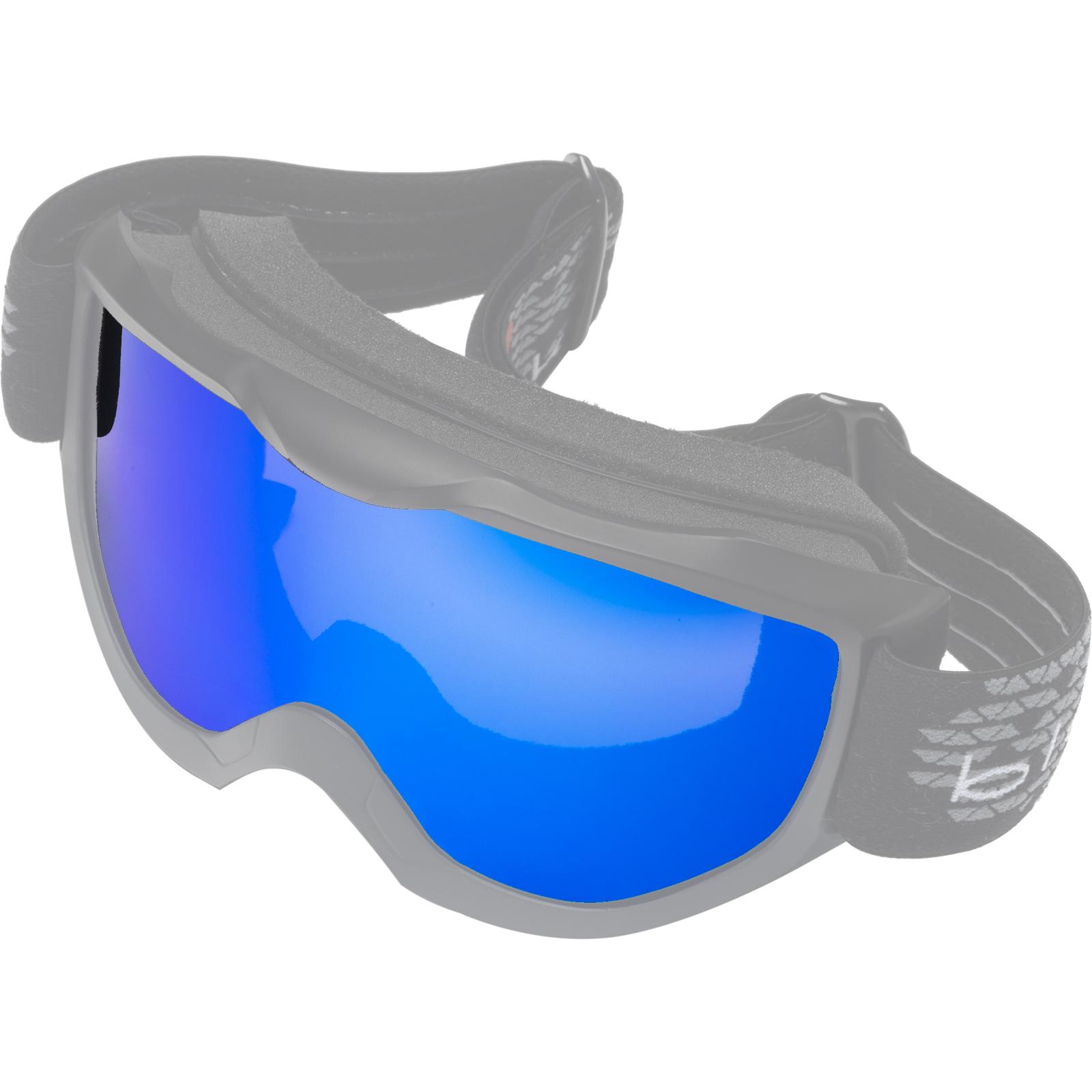 Black Black/Blue Granite Motocross Goggle Lens Blue/Mirror