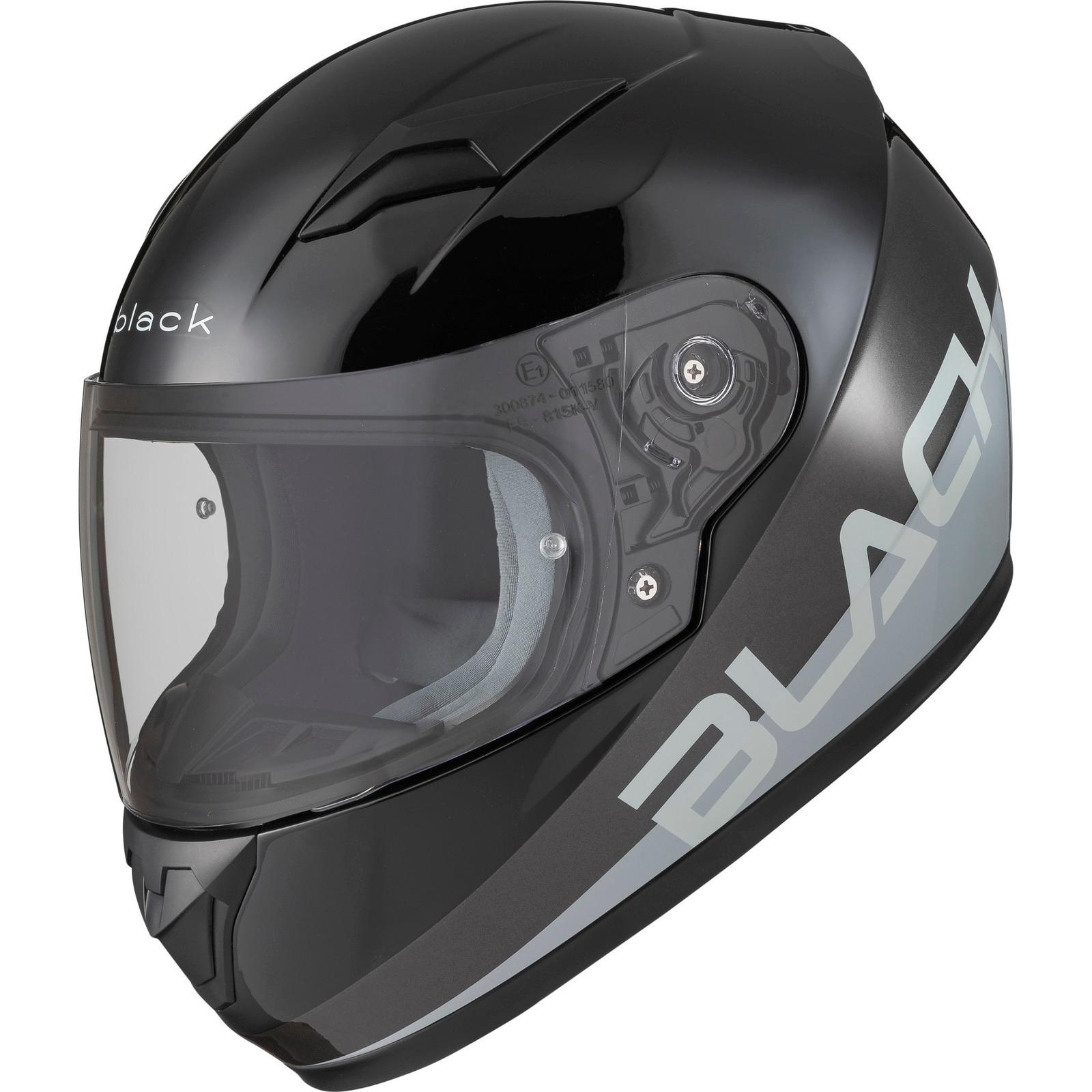 Black FastTrack Control Kids Motorcycle Helmet S Black Grey [DARK GREY]
