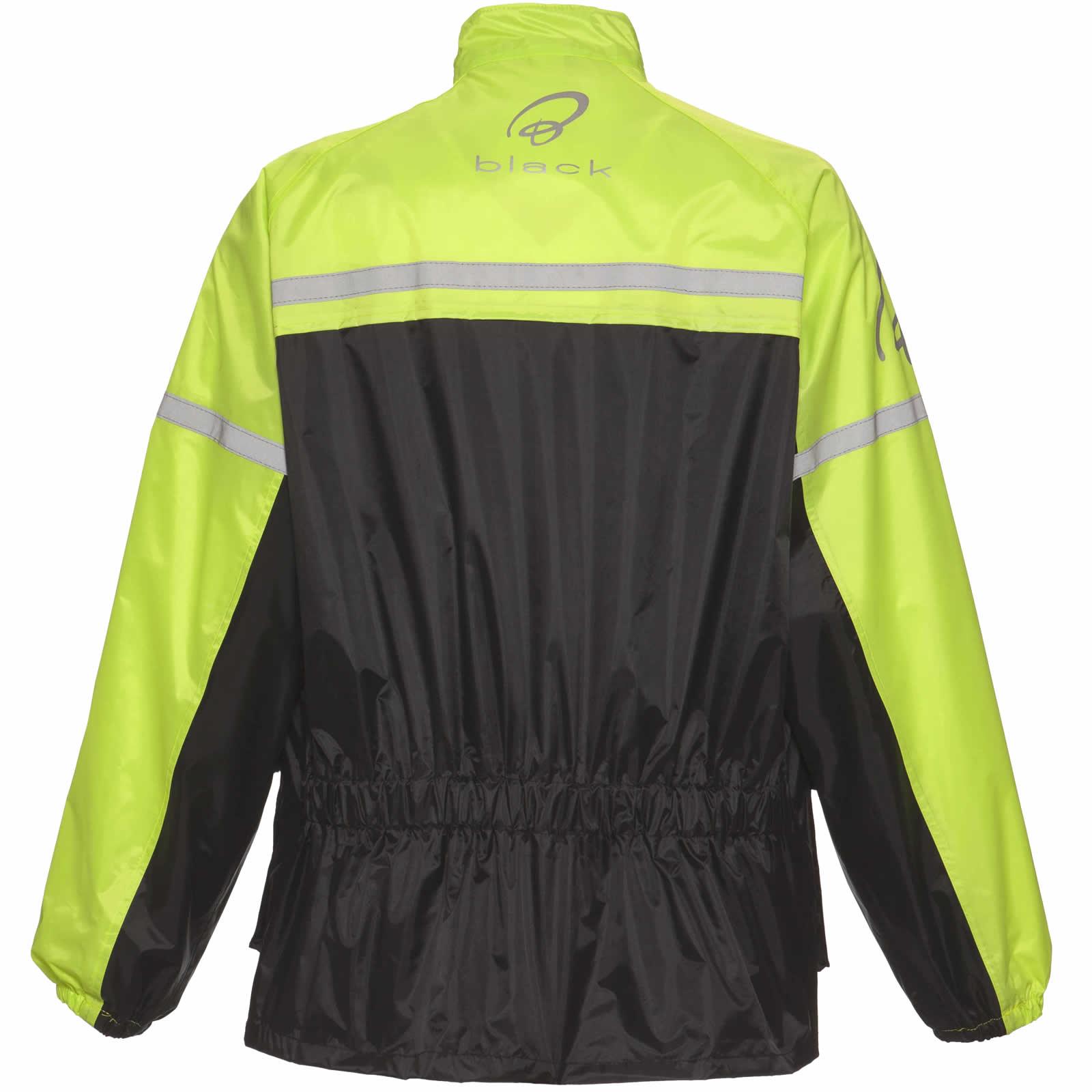 Black Spectre Waterproof Motorcycle Jacket S Black/Hi-Vis (A-050H) image 2