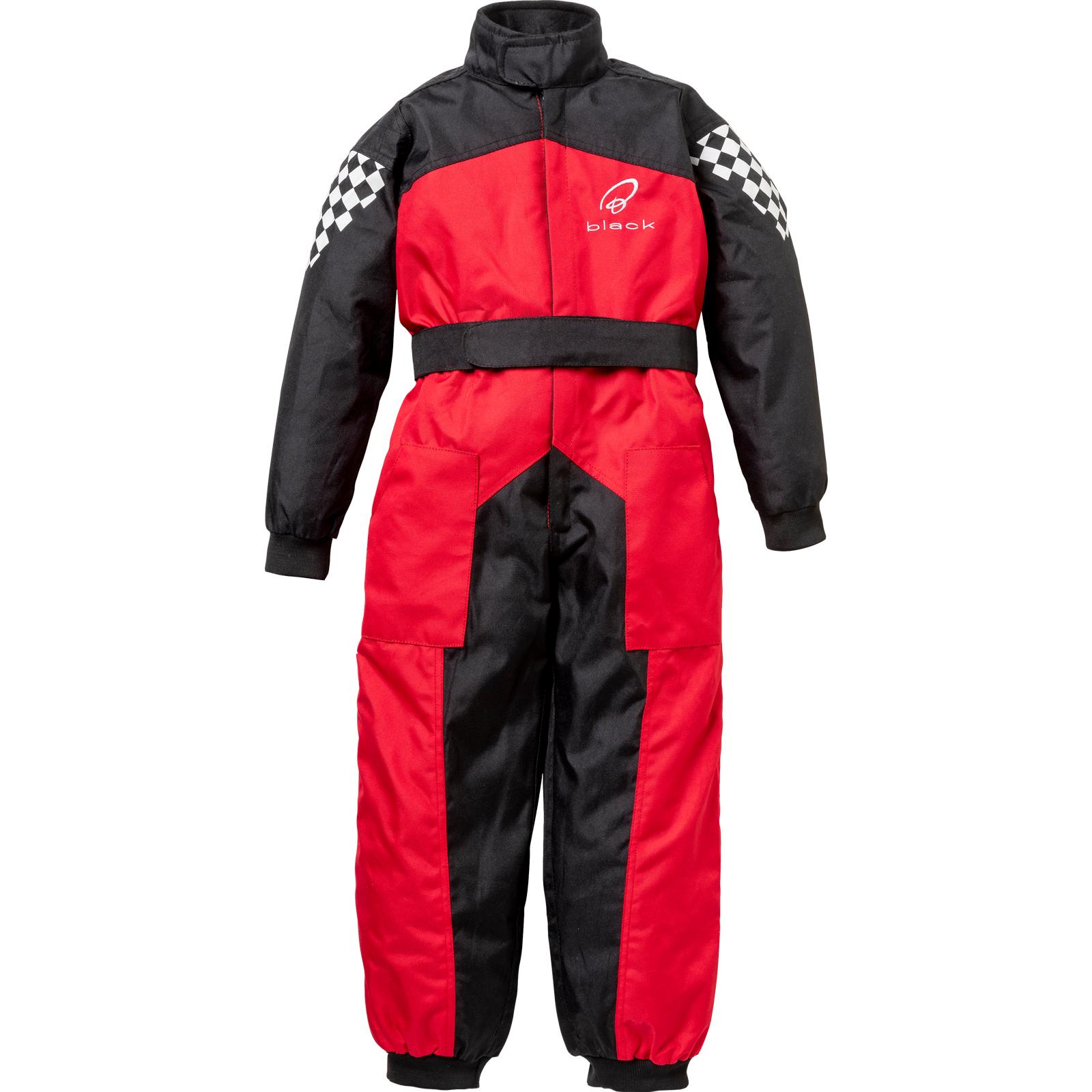 Black Kids FastTrack Race Suit XS Black Red