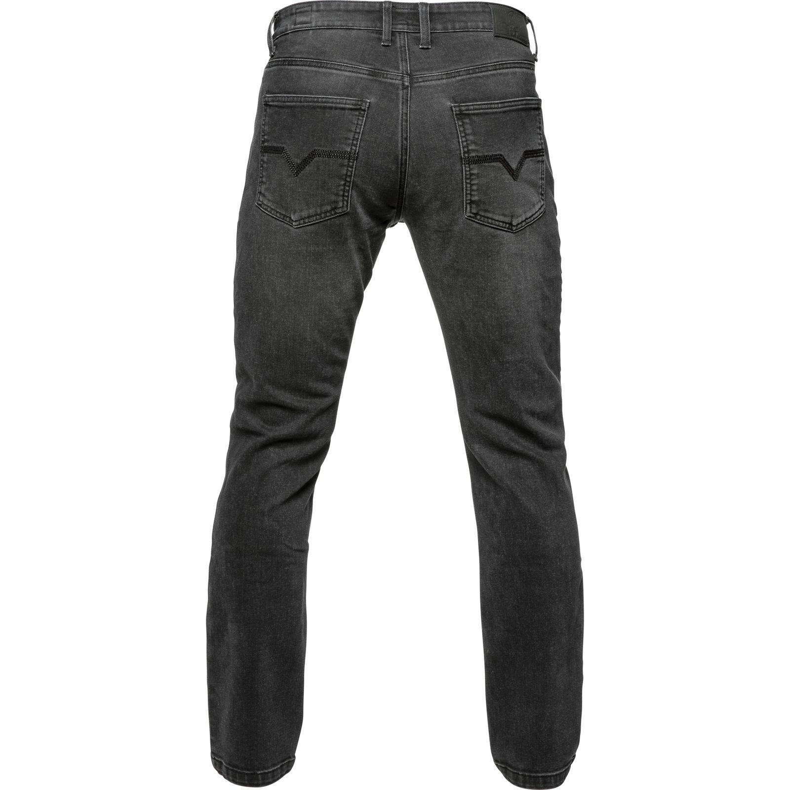 Black Blockade Straight Leg Motorcycle Jeans 30 Black (Standard Leg) image 2