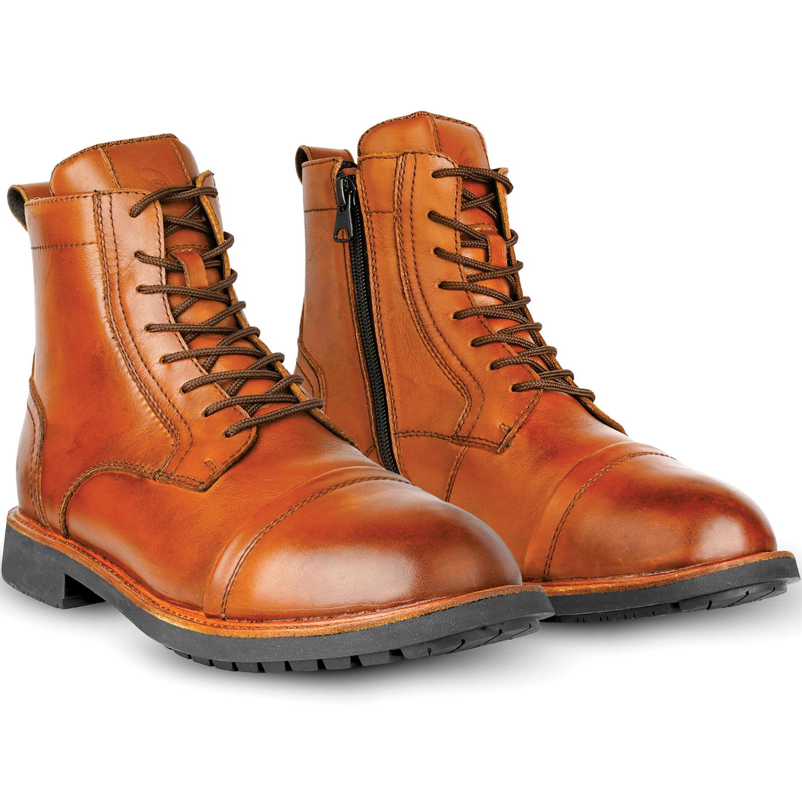 Black Guard Oxford Motorcycle Boots 46 Brown (UK 12) image 2