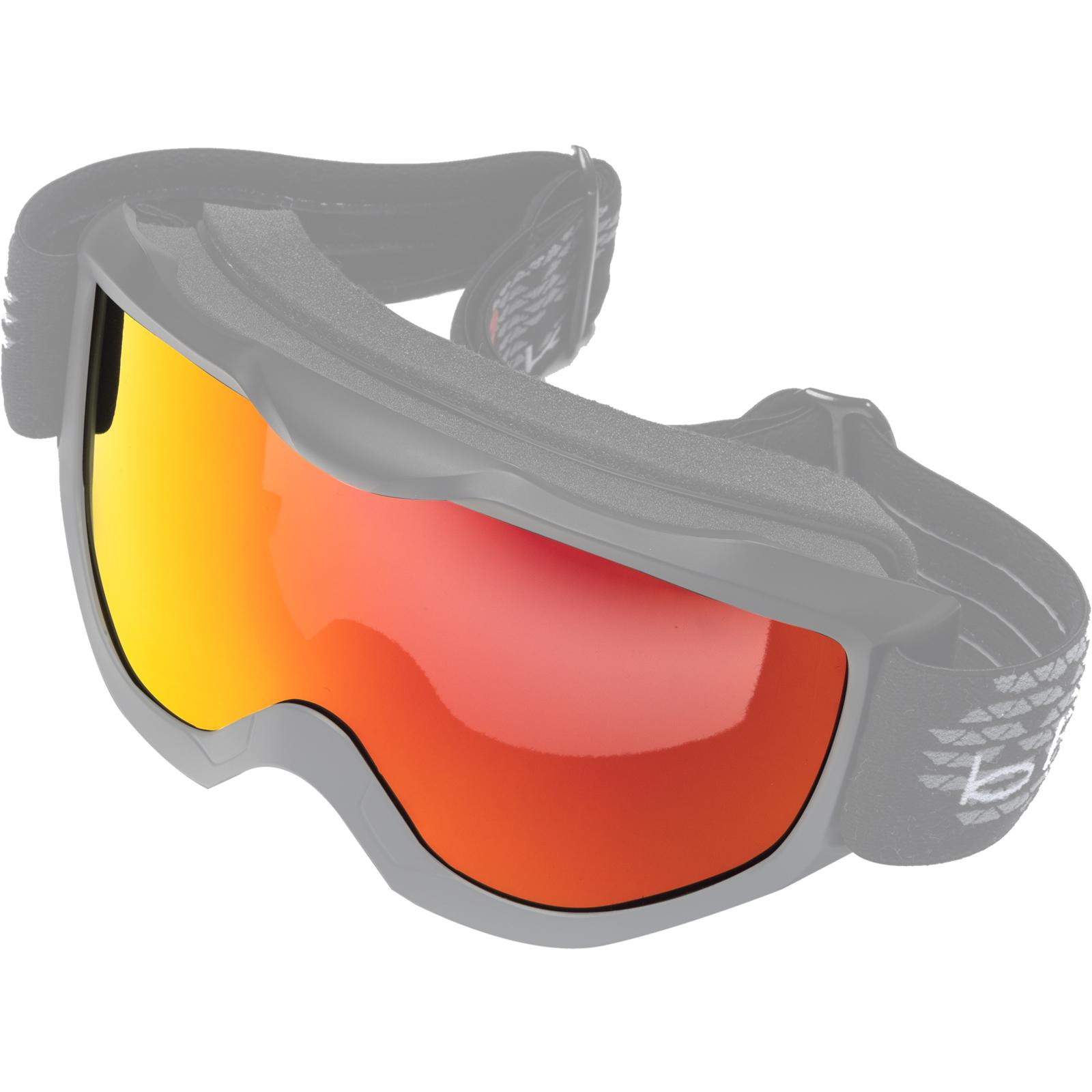 Black Black/Red/Gold Granite Motocross Goggle Lens