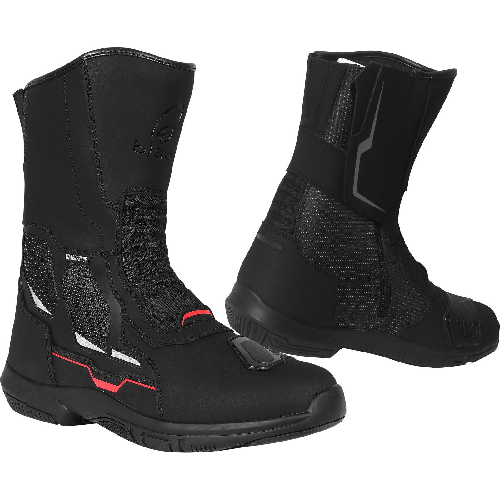 Black Venture Motorcycle Boots 42 Black (UK 8)