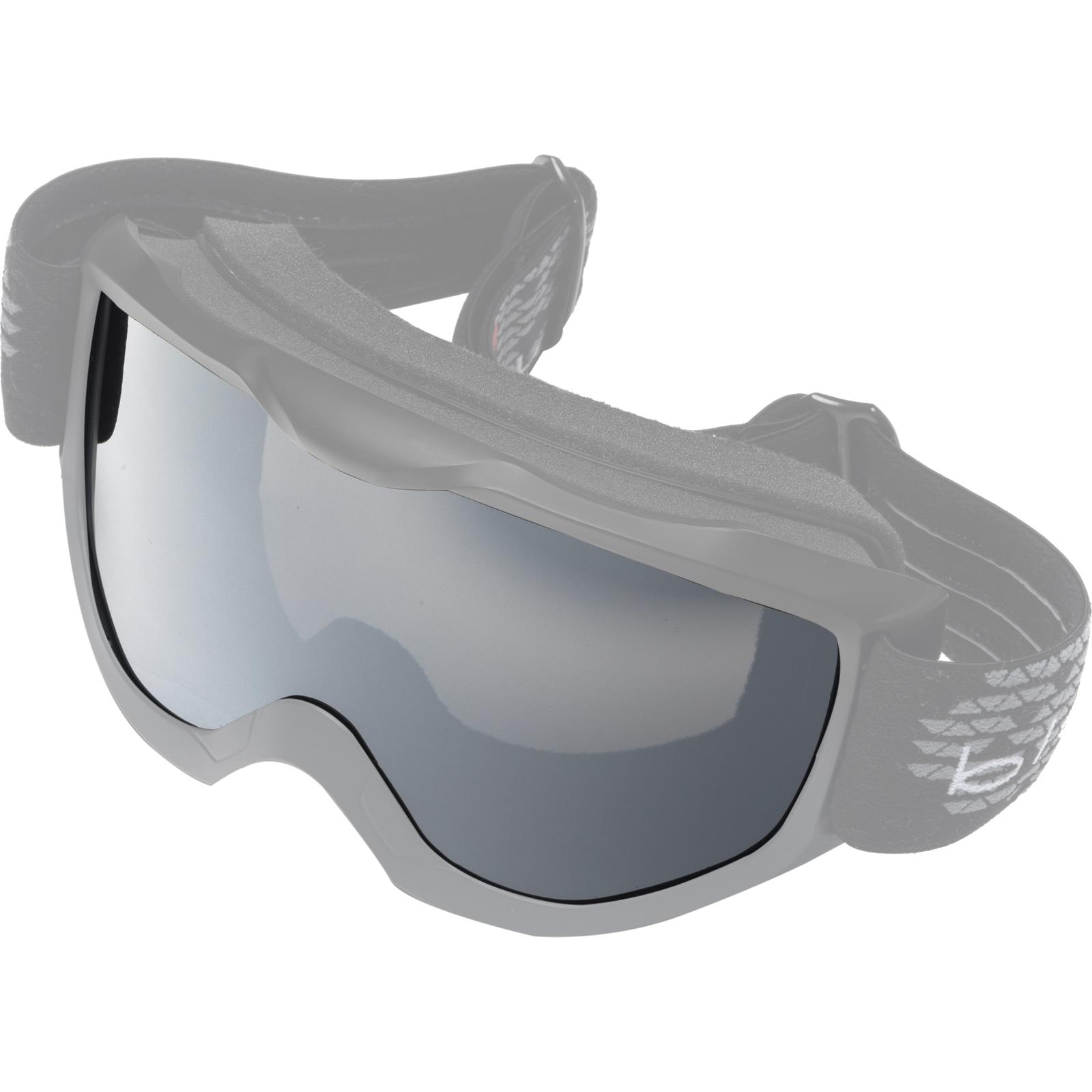 Black Black/Silver Granite Motocross Goggle Lens Silver/Mirror
