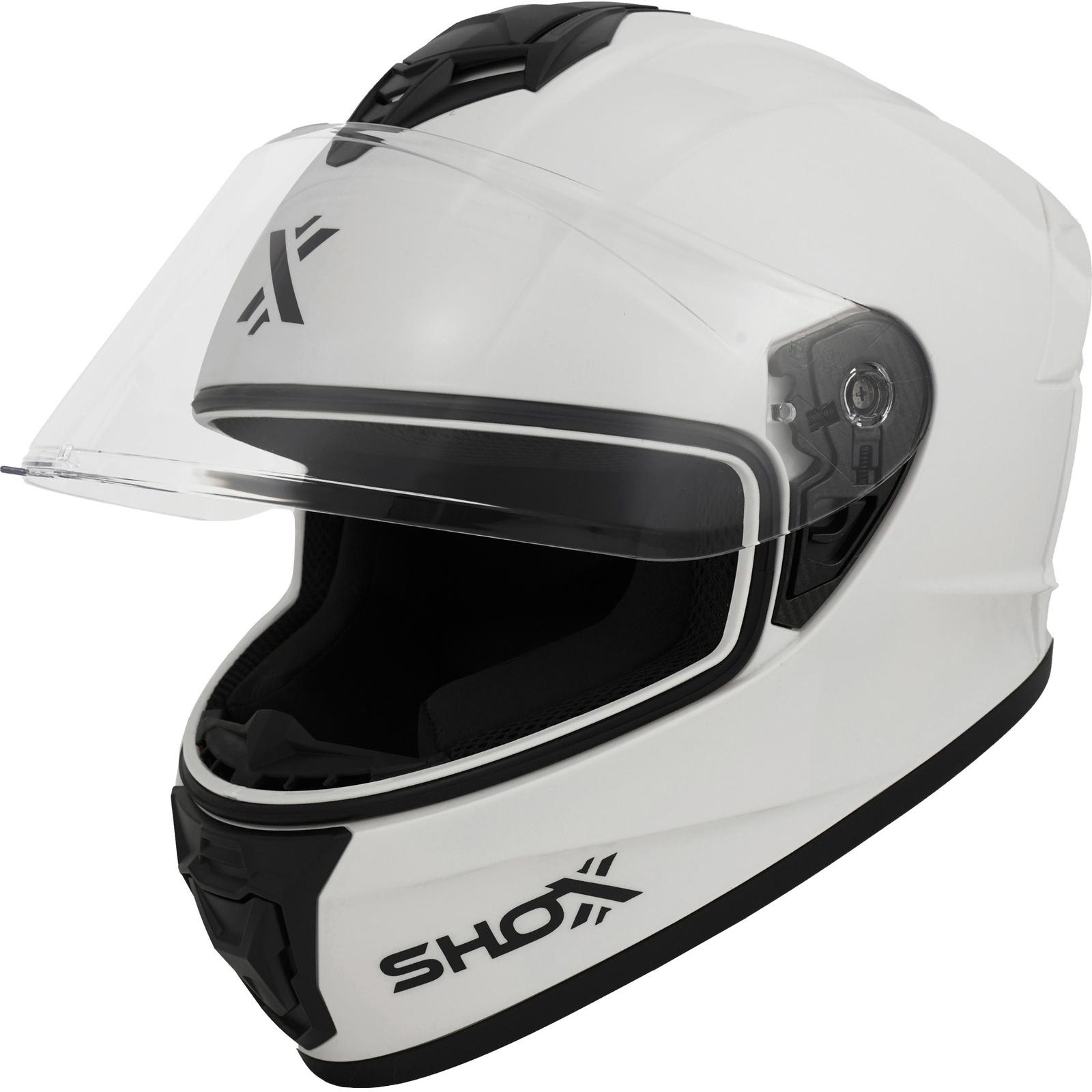 Shox Command Solid Motorcycle Helmet M White image 2