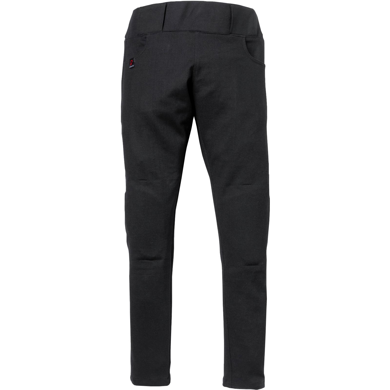 Black Premium Ladies Stretch Motorcycle Leggings UK 14 Black (Long Leg)