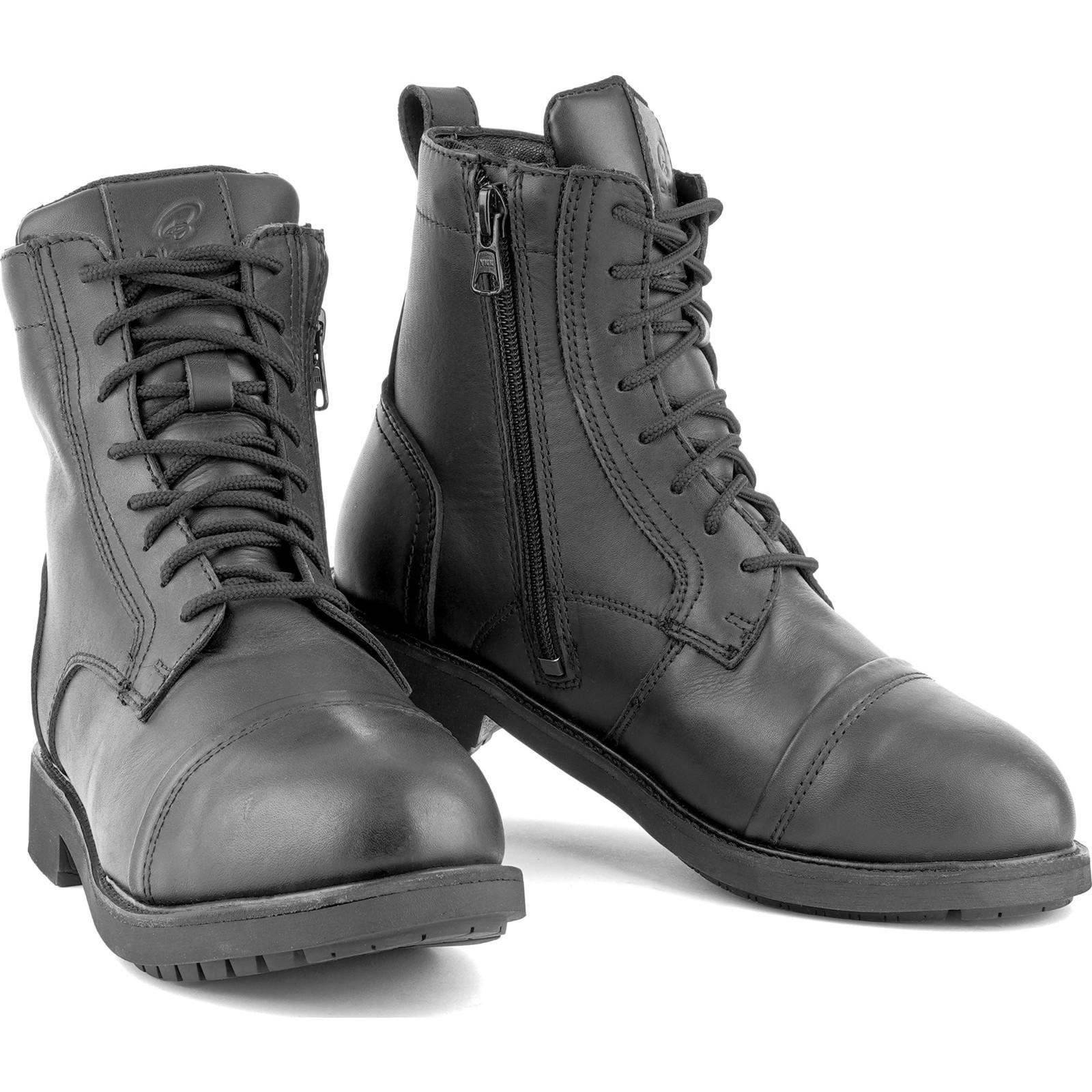 Black Guard Oxford Motorcycle Boots 42 (Uk 8)