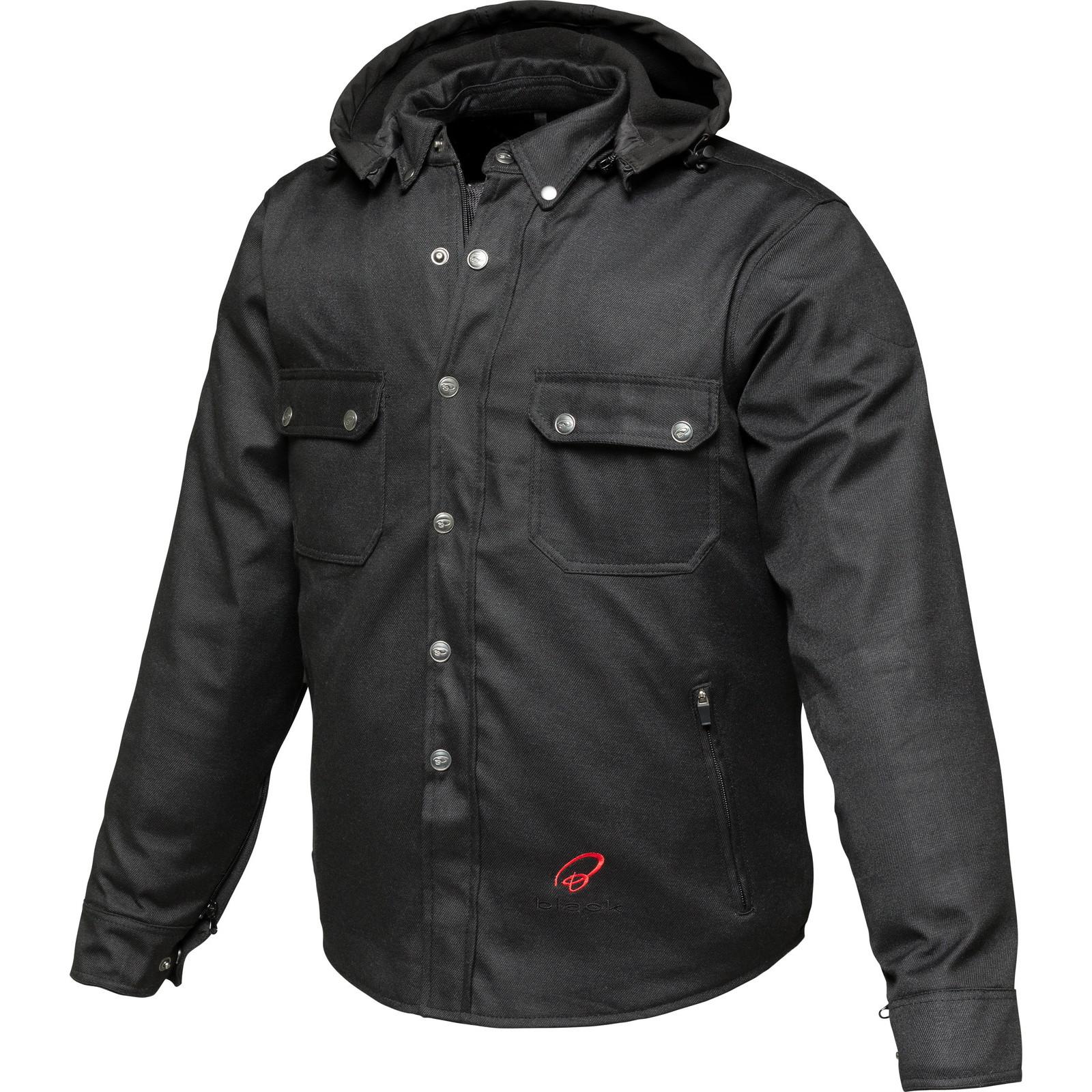 Black Forge Armoured Motorcycle Shirt 3XL Black