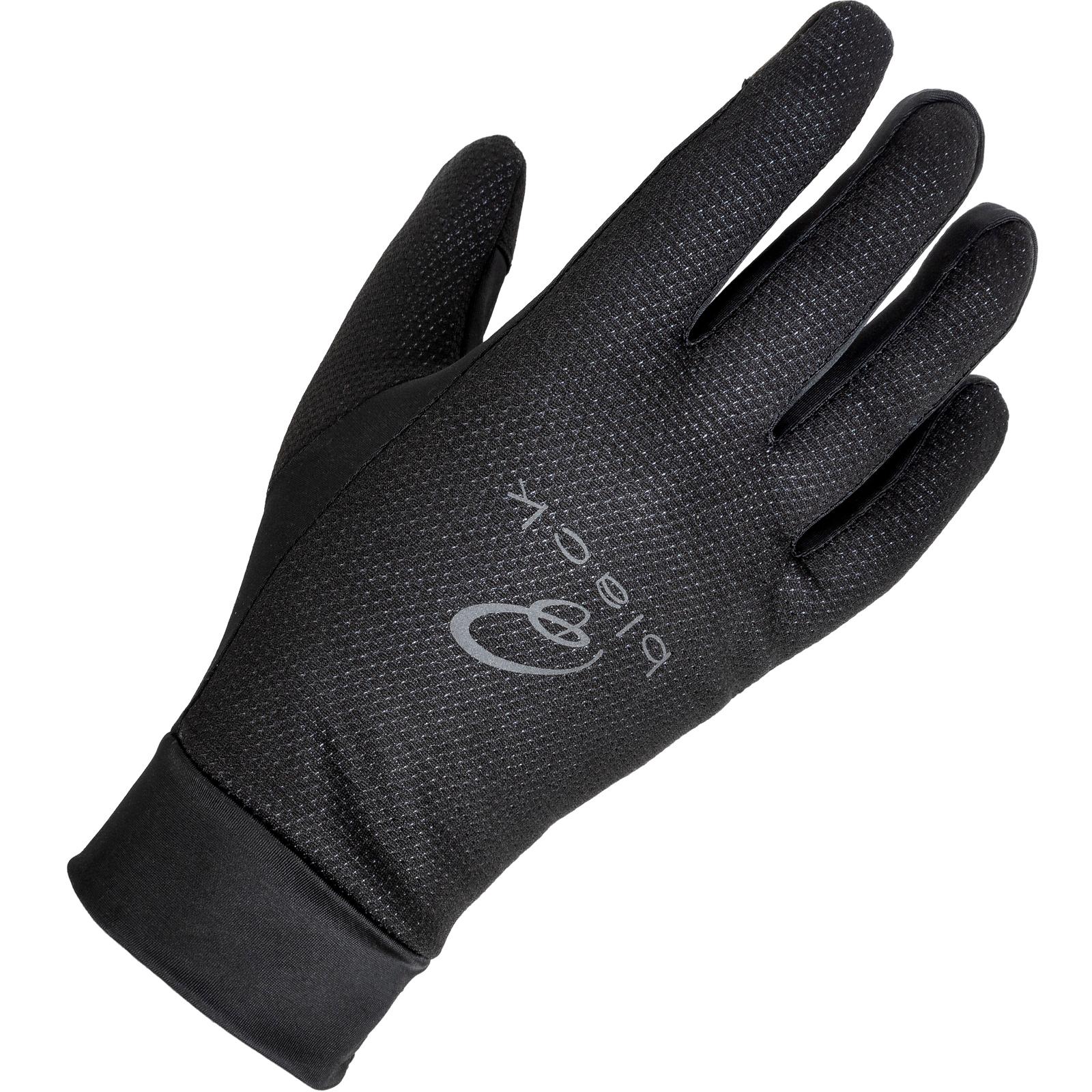 Black Windproof Base Layer Gloves S
