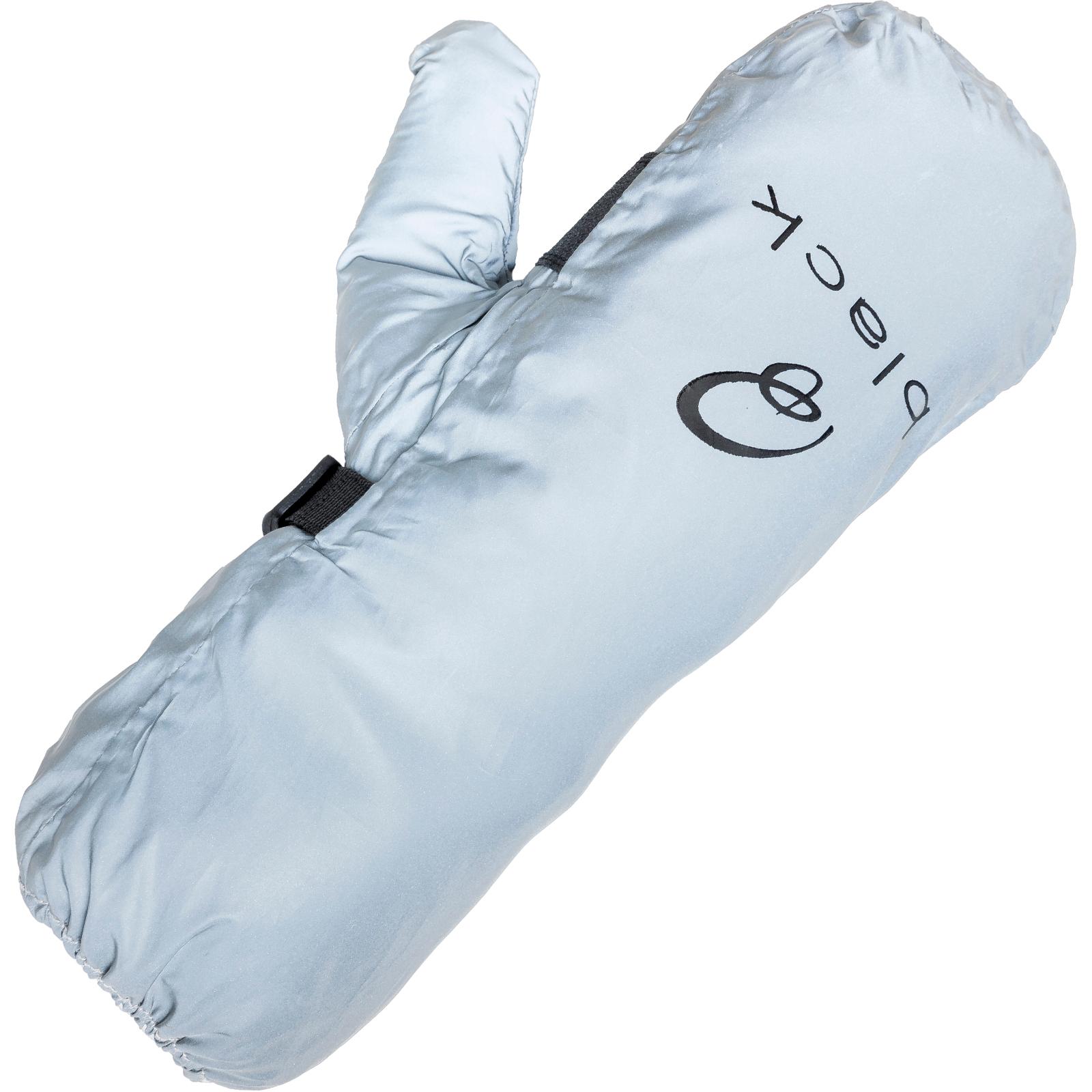 Black Silver Reflective Waterproof Motorcycle Over Gloves L/Xl