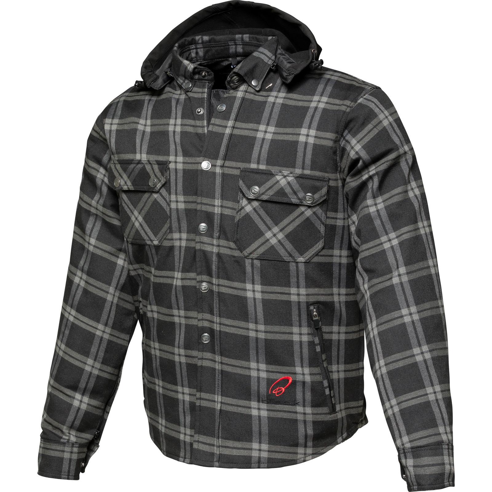 Black Forge Armoured Motorcycle Shirt S Black Grey