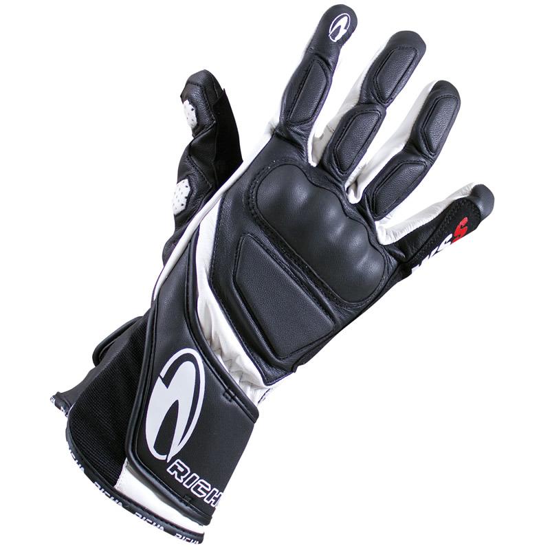 Richa Black White Wss Motorcycle Gloves 3XL