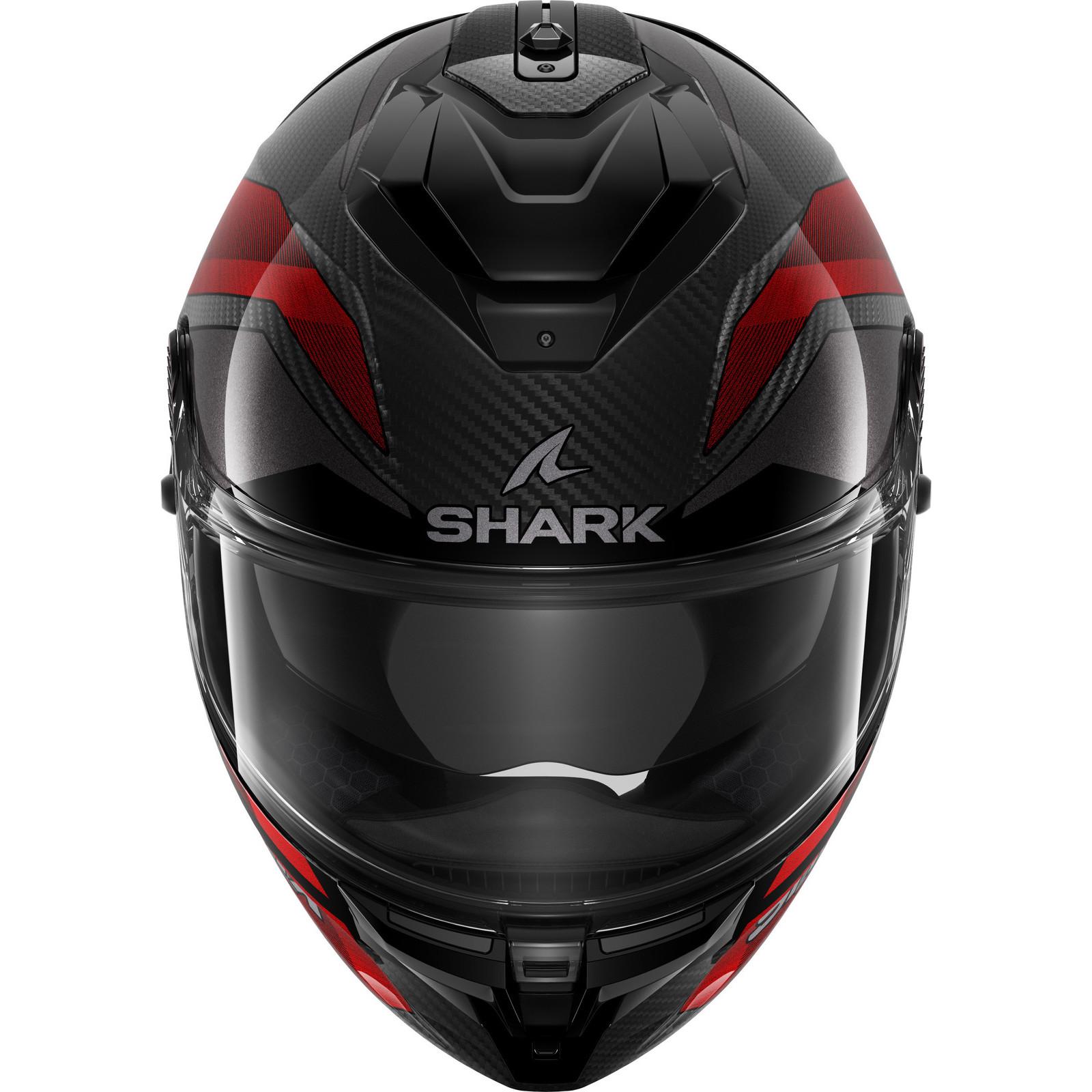Shark Spartan GT Pro Carbon Ritmo Motorcycle Helmet M Carbon Red (DRU) image 2