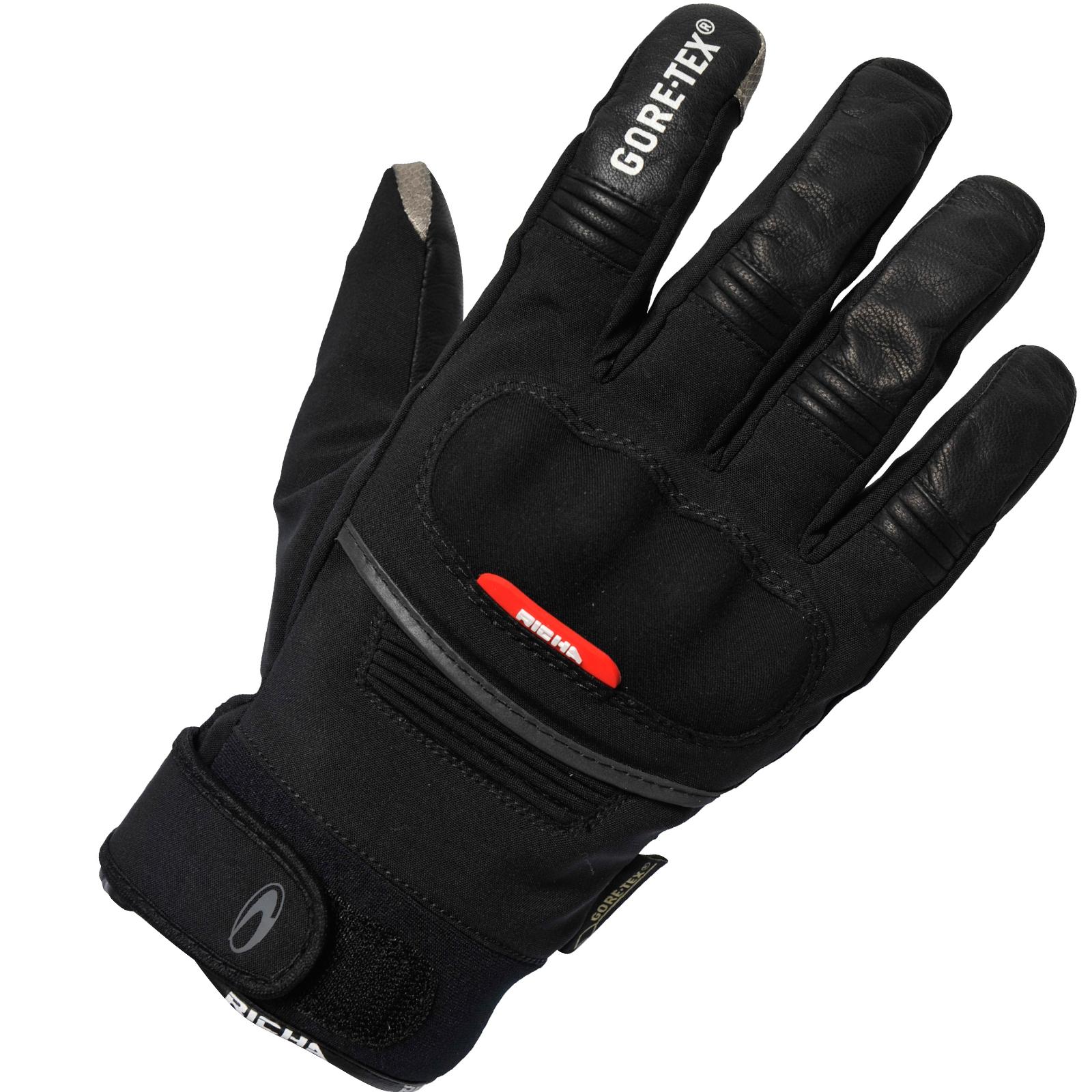 Richa Black City Gore-Tex Motorcycle Gloves S
