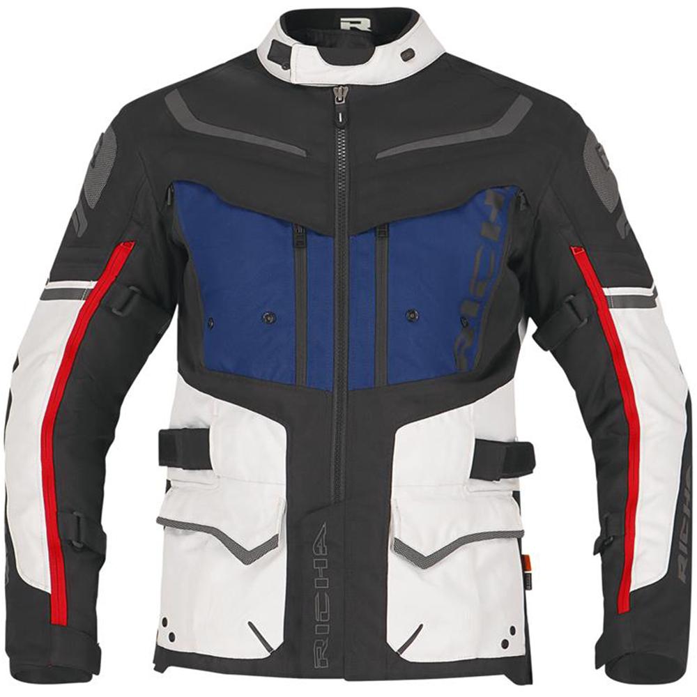 Richa Infinity 2 Adventure Motorcycle Jacket Grey Black Red