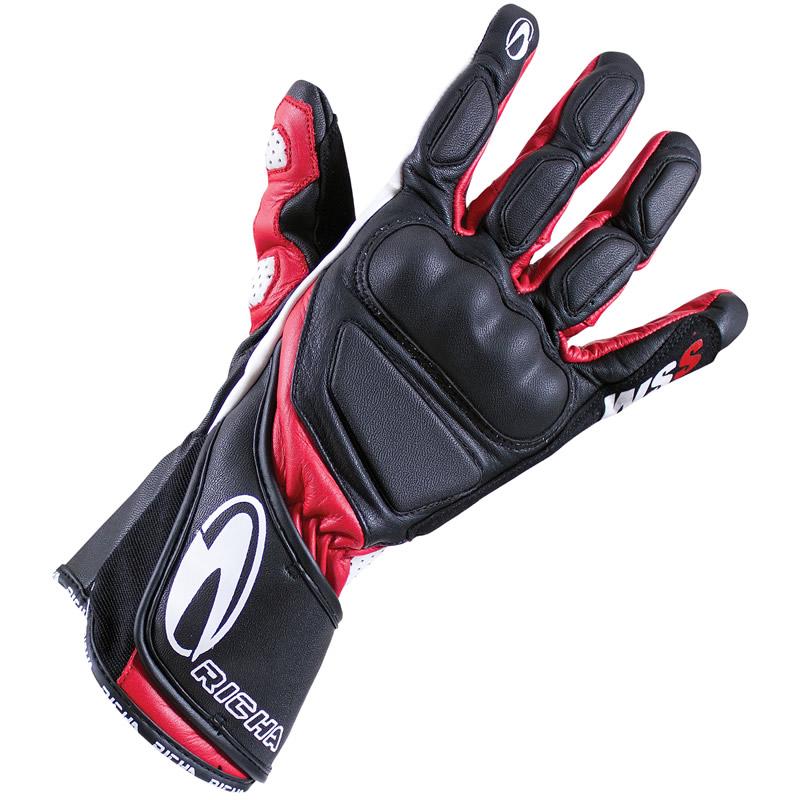 Richa Black Red Wss Motorcycle Gloves S