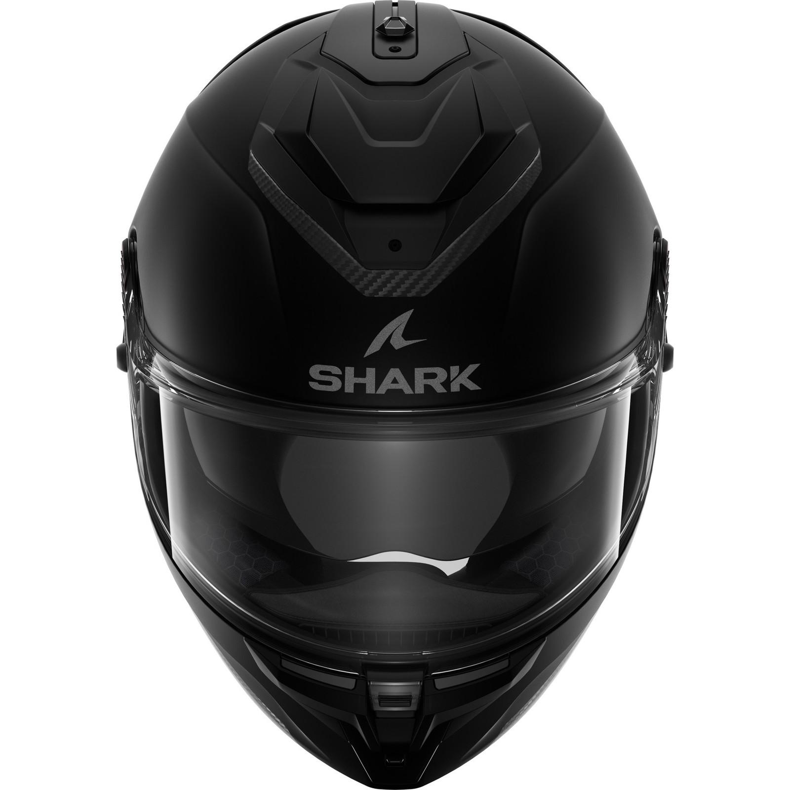 Shark Spartan GT Pro Carbon Blank Motorcycle Helmet S Matt Black (KMA) image 2