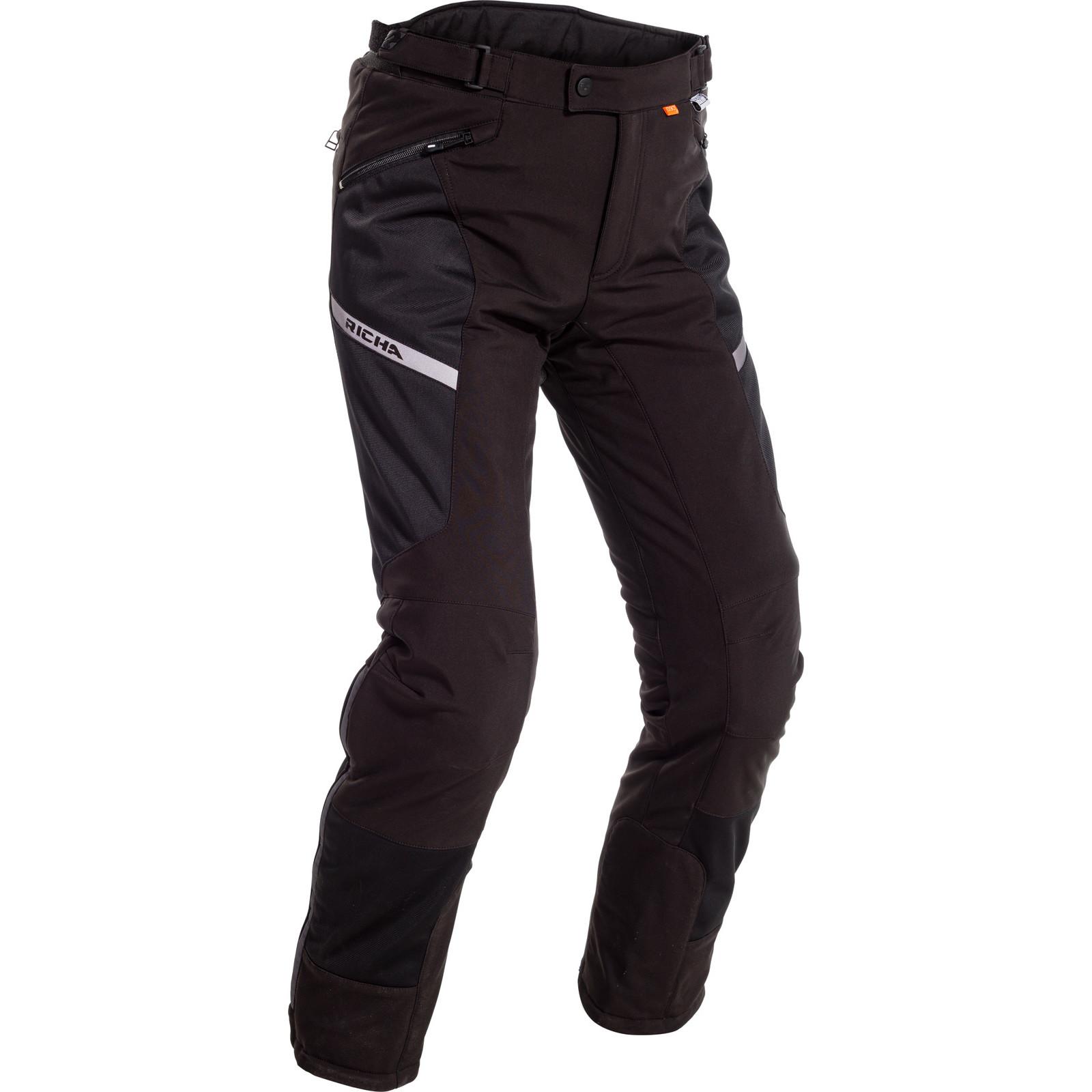Richa Softshell Mesh WP Motorcycle Trousers S Black Standard
