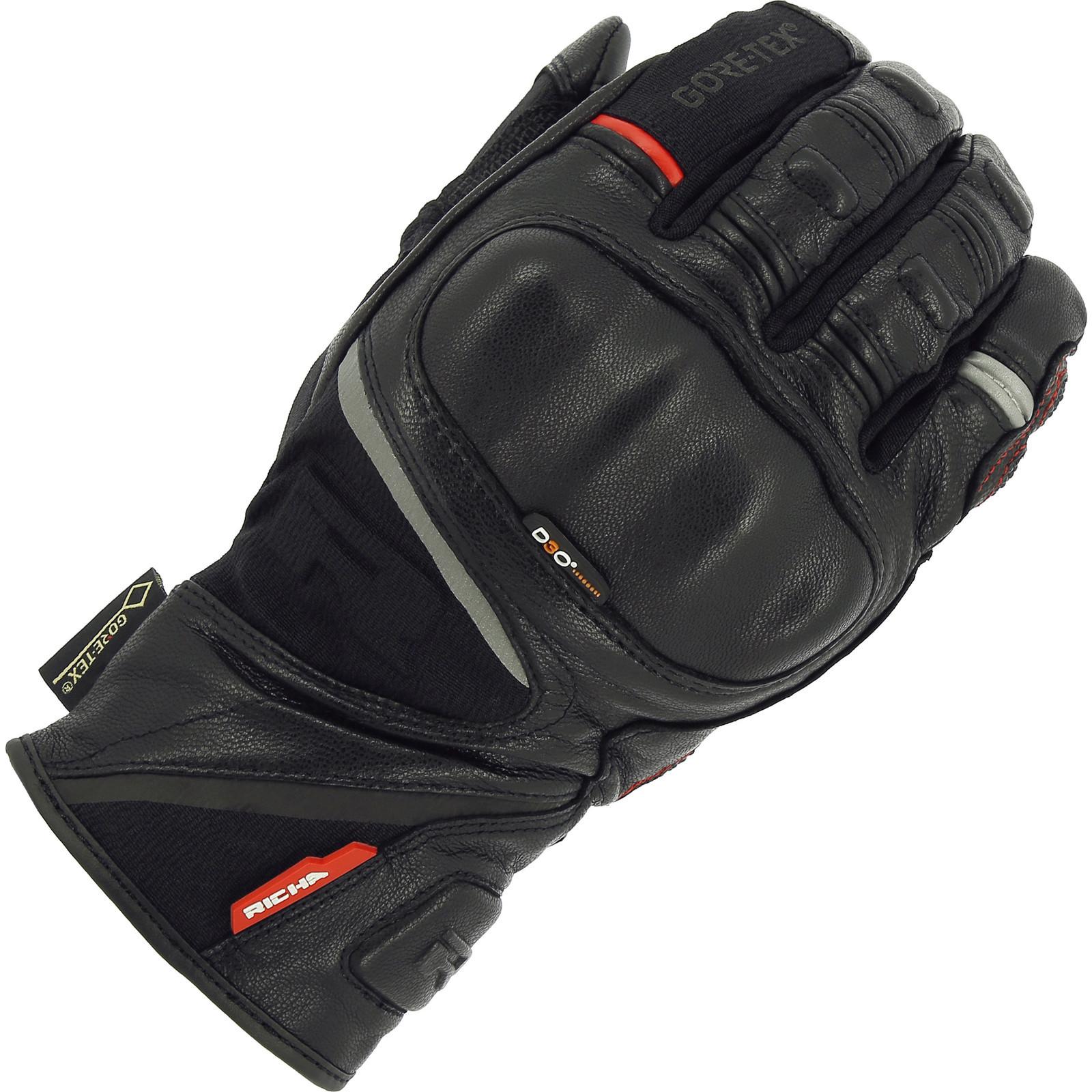 Richa Atlantic Gore-Tex Motorcycle Gloves XL Black