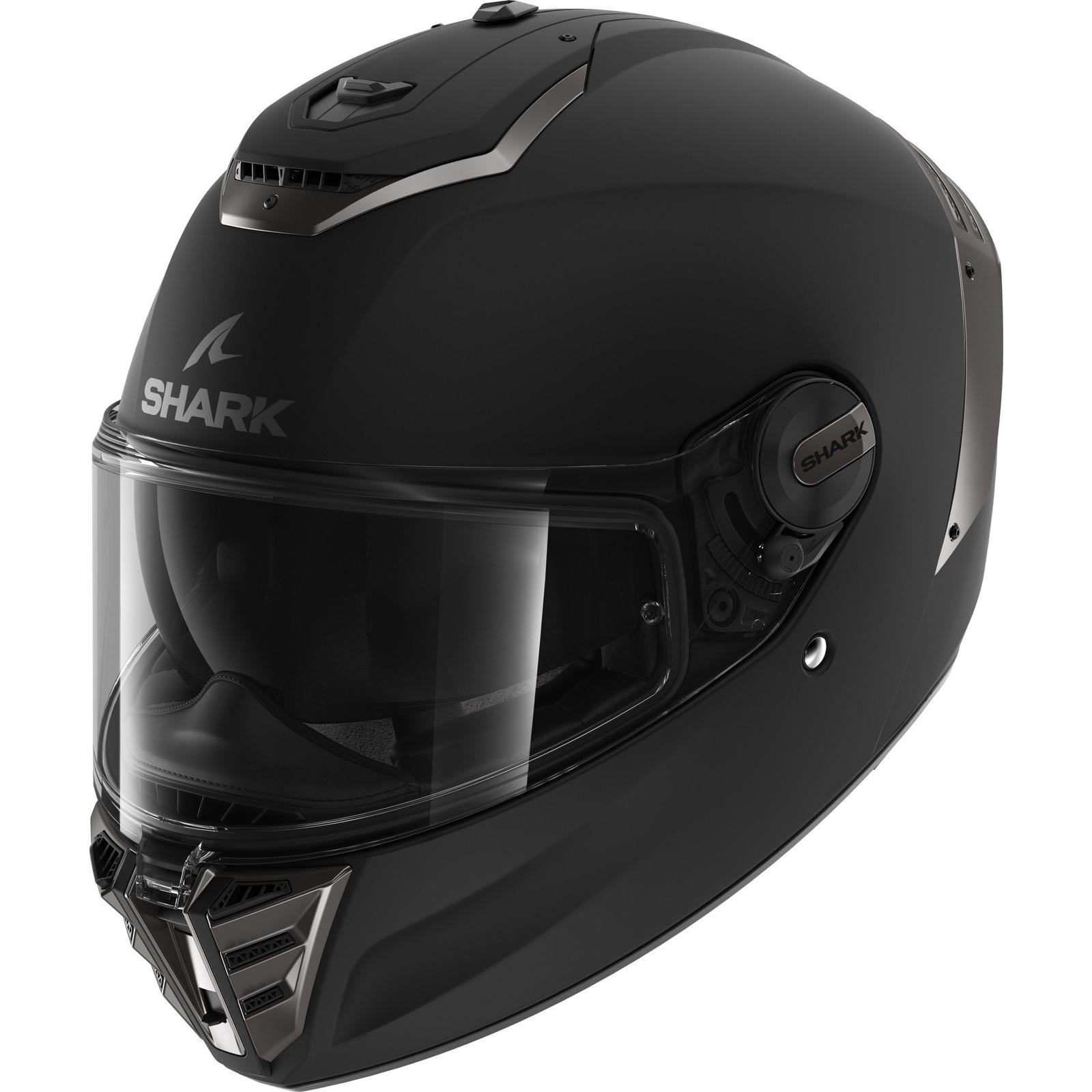 Shark Spartan RS Blank Mat Motorcycle Helmet XL Matt Black (KMA)
