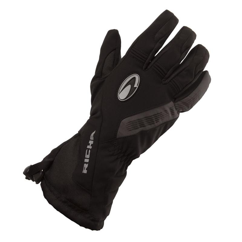 Richa Black Tundra Evo Motorcycle Gloves Xl