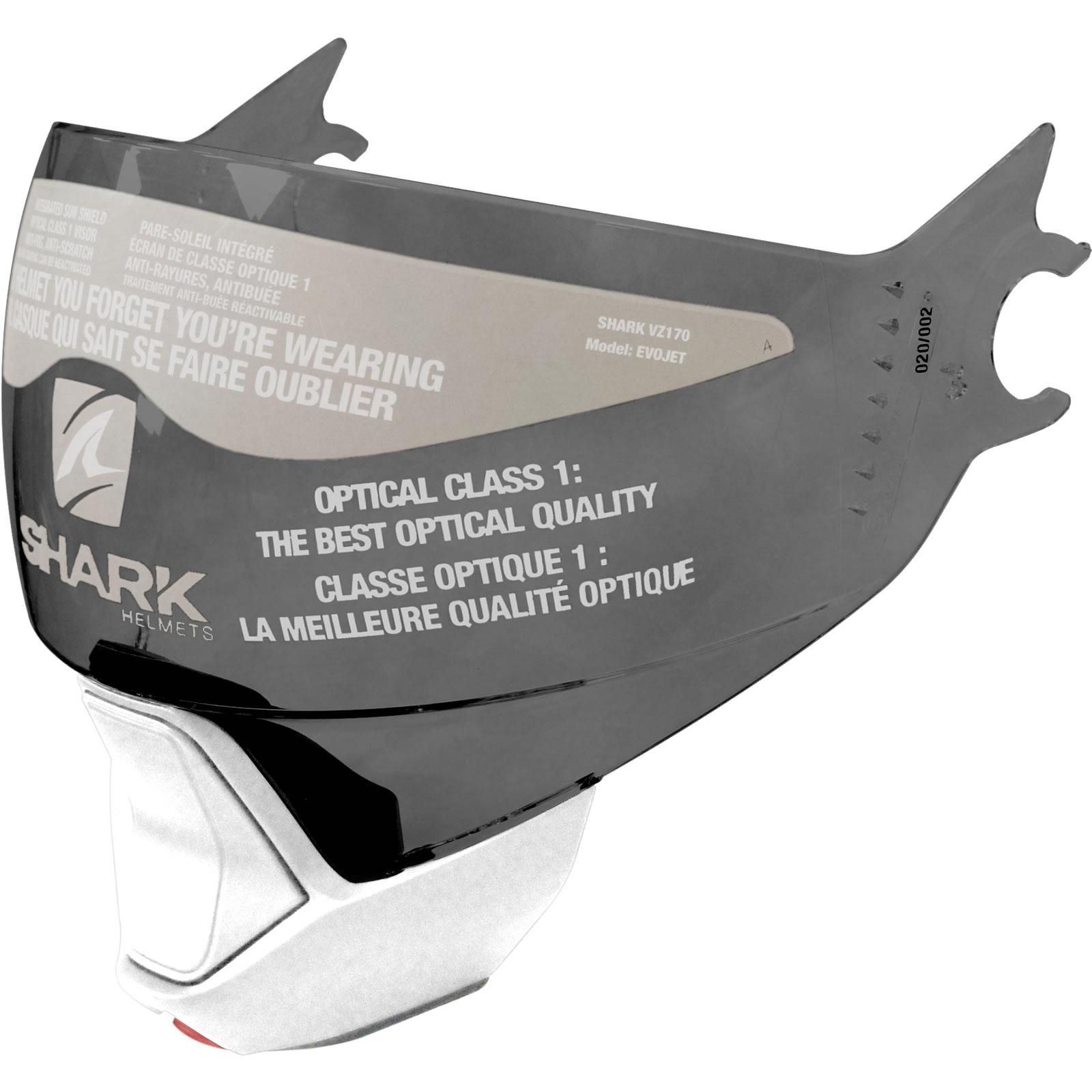 Shark Dark Smoke Evojet Visor (For Gloss White-Coloured Helmets)