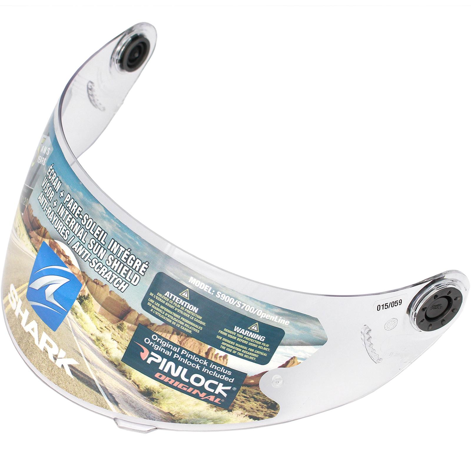 Shark Clear (Pinlock Ready) S900-C / S700-S / S800 / S650 / S600 / Openline / Ridill Pinlock Visor