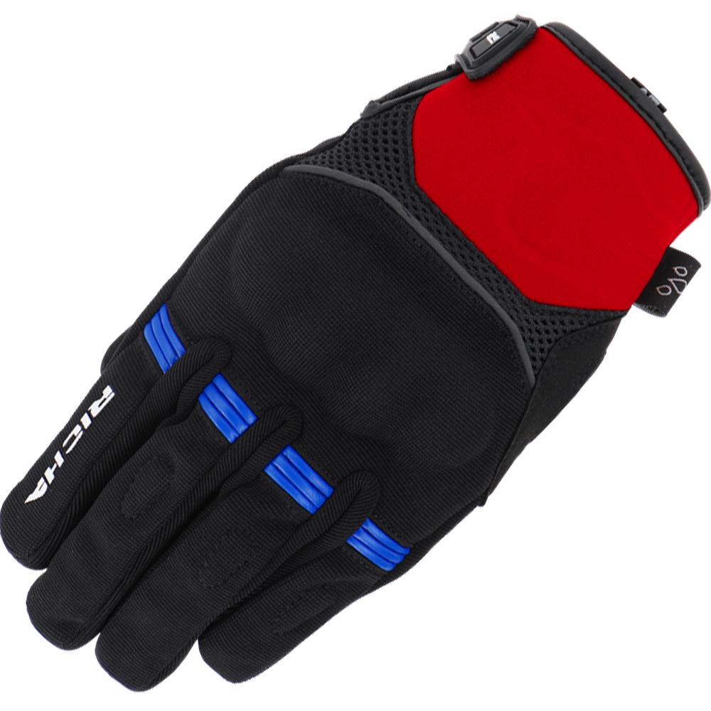 Richa Scope WP Motorcycle Gloves L Black Red Blue