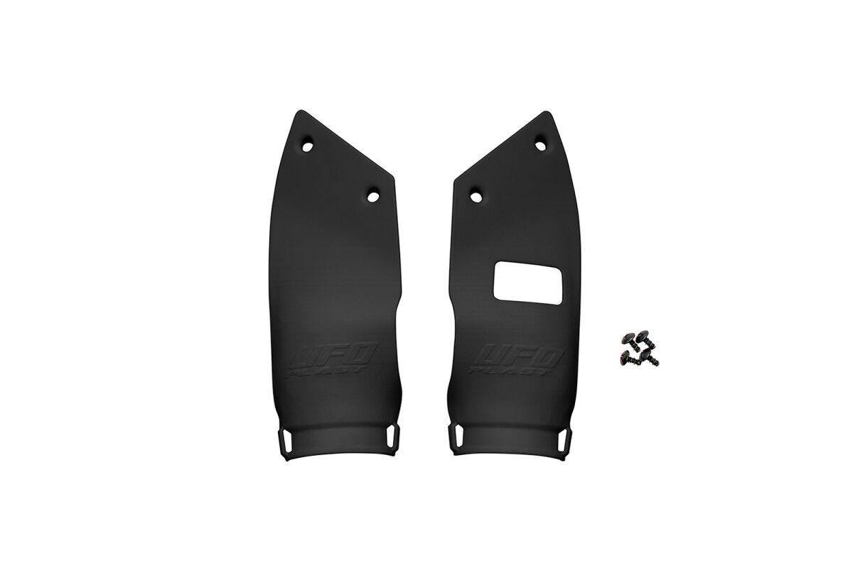 KA04770#001 - UFO Front Number Board Extenders For Kawasaki KX250 2021-2026 - Black