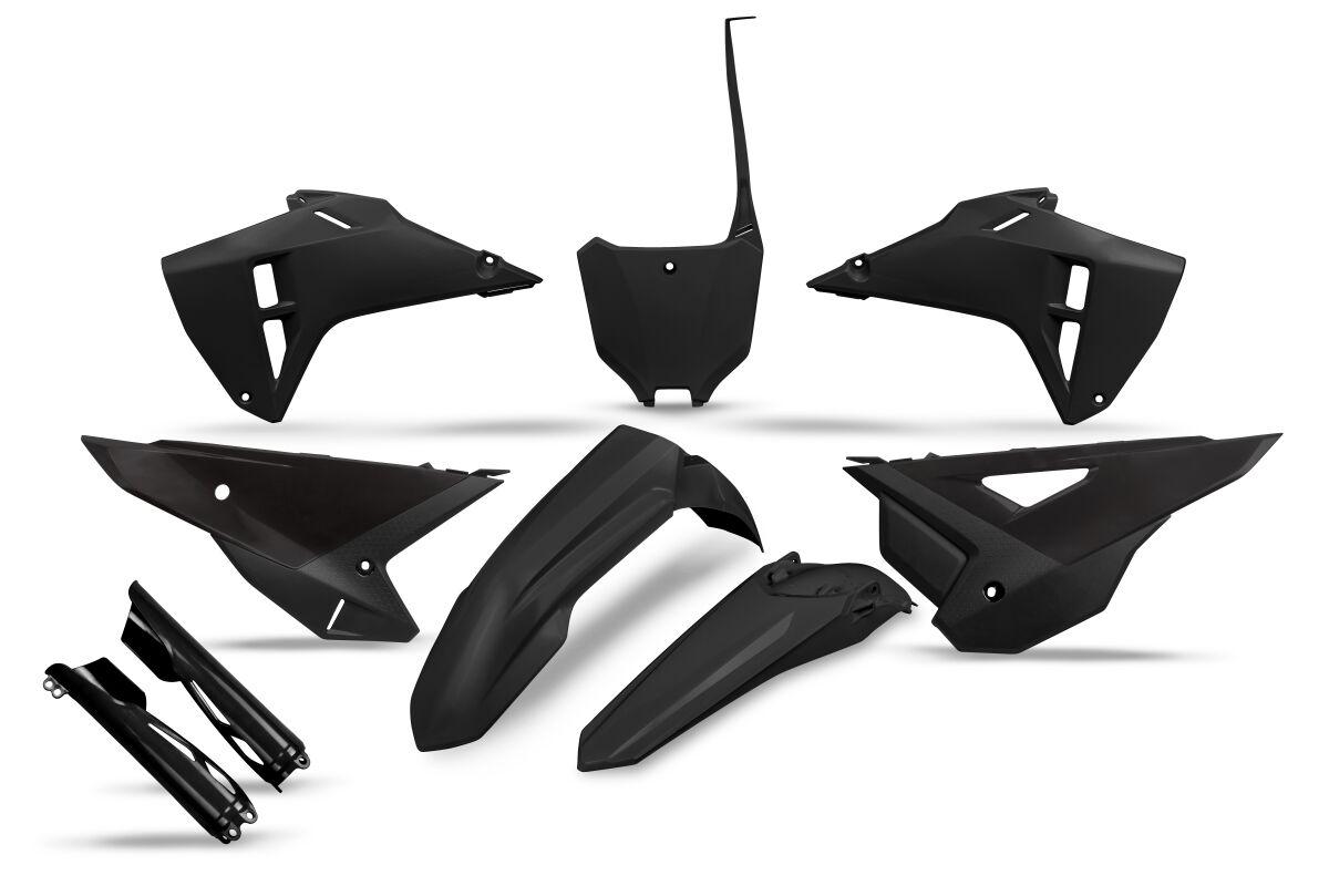 Ufo Black Hokit128f@001 - Restyle Full Plastics Kit For Honda Crf250f 2023-2024