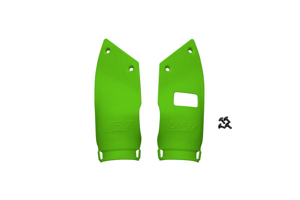 KA04770#026 - UFO Front Number Board Extenders For Kawasaki KX250 2021-2026 - Green