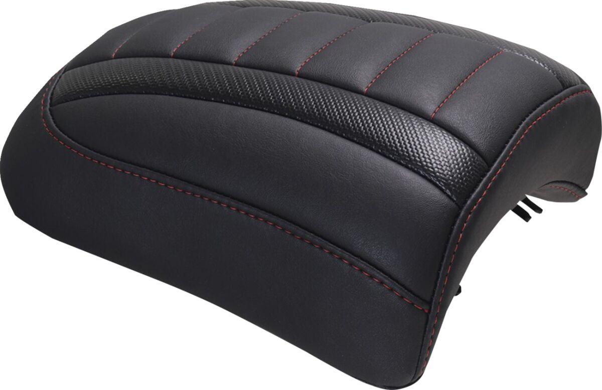 88610DC - Mustang Padded Passenger Seat Cowl For Harley Davidson FLHX 1923 2024-2026 - Black/Red