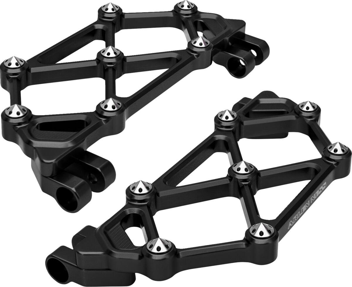 410-045 - Arlen Ness Mini Diamond Rider Floorboards For Harley Davidson FLD 1690 2012-2013 - Black
