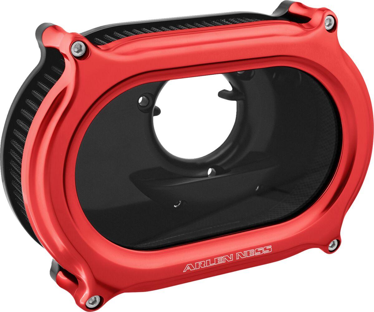 600-254 - Arlen Ness Stage 2 Method Air Cleaner Kit For Harley Davidson FLHR 1584 2008 - Red