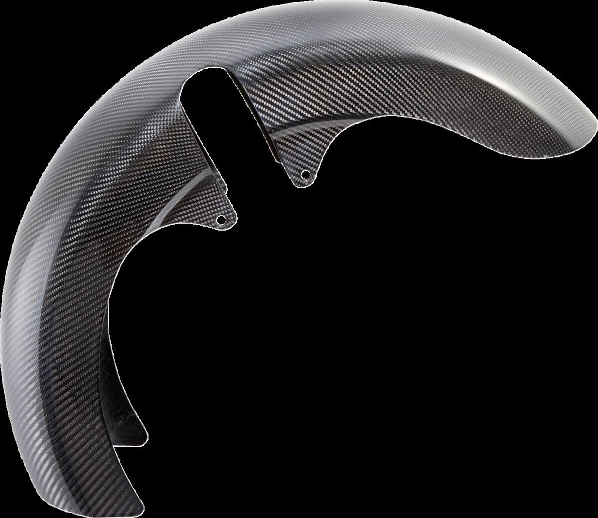 210-042 - Arlen Ness Carbon Fibre 18" Fat Wrapper Fender For Harley Davidson FLHX 1923 2024 45.72cm (18") Front - Black
