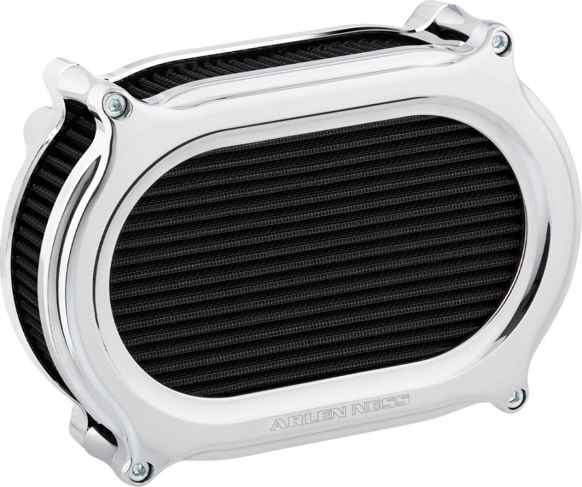 600-195 - Arlen Ness Stage 2 Oval Air Cleaner Kit For Harley Davidson FLDE 1750 2018-2020 - Chrome