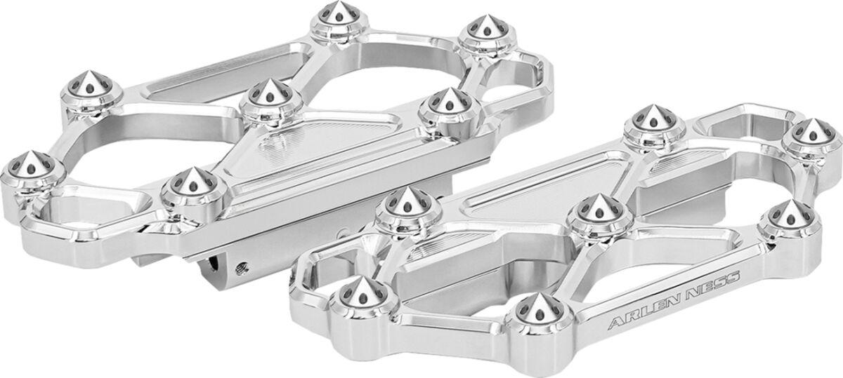 410-059 - Arlen Ness Diamond Passenger Floorboards For Harley Davidson FLD 1690 2012-2013 - Chrome