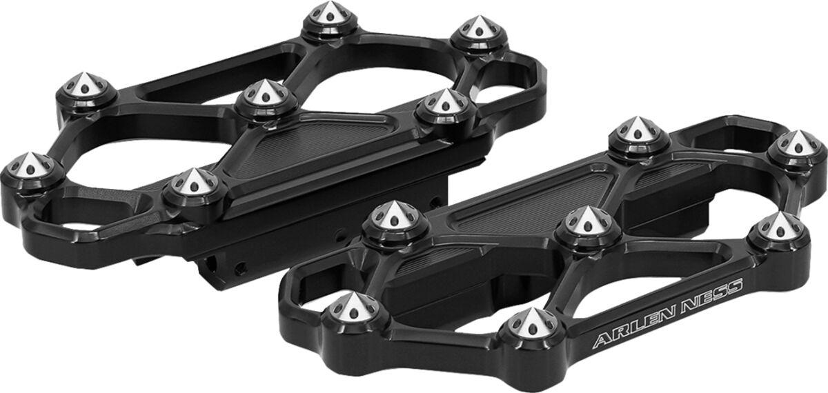 410-058 - Arlen Ness Diamond Passenger Floorboards For Harley Davidson FLD 1690 2012-2013 - Black