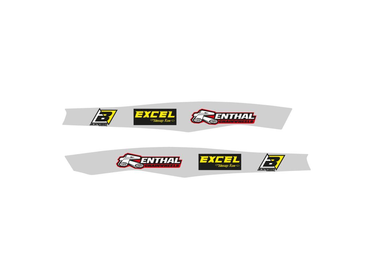 Blackbird Gray 5539N - Swingarm Stickers For Ktm Exc150 Tbi 2024-2025 - Grey