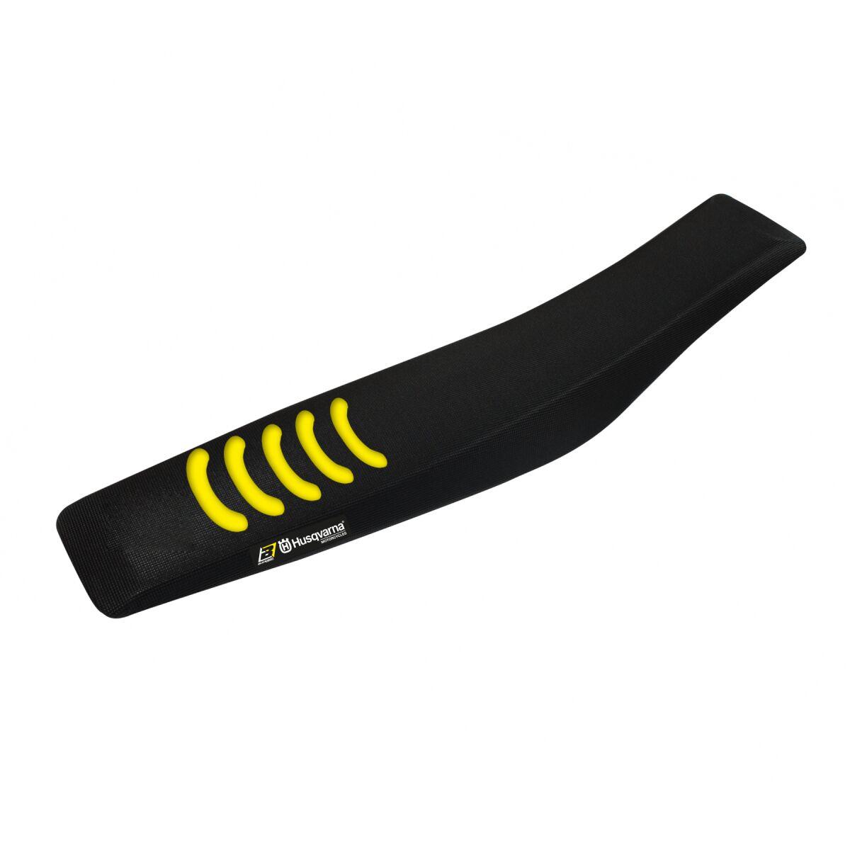 1627H - Blackbird Double Grip 3 Seat Cover For Husqvarna TC85 2025 - Black/Yellow