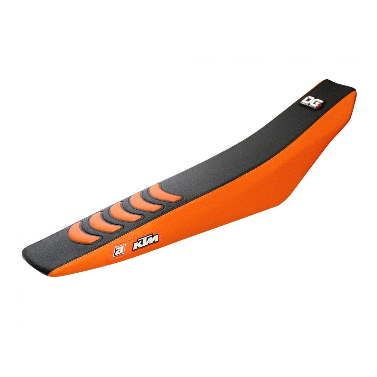 1532H - Blackbird Double Grip 3 Seat Cover For KTM SX85 2025-2026 - Black/Orange