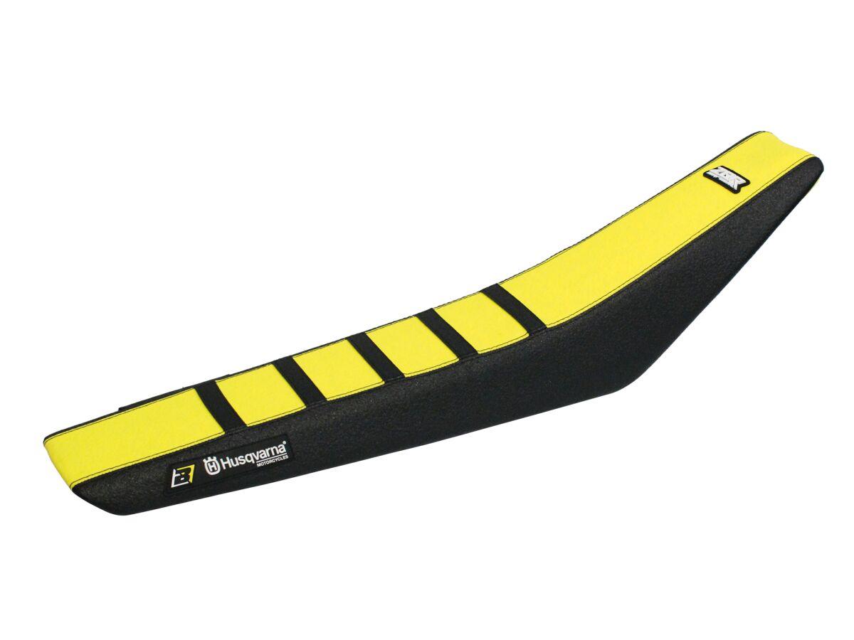 1626Z1 - Blackbird Zebra Seat Cover For Husqvarna FC250 2023-2026 - Black/Yellow