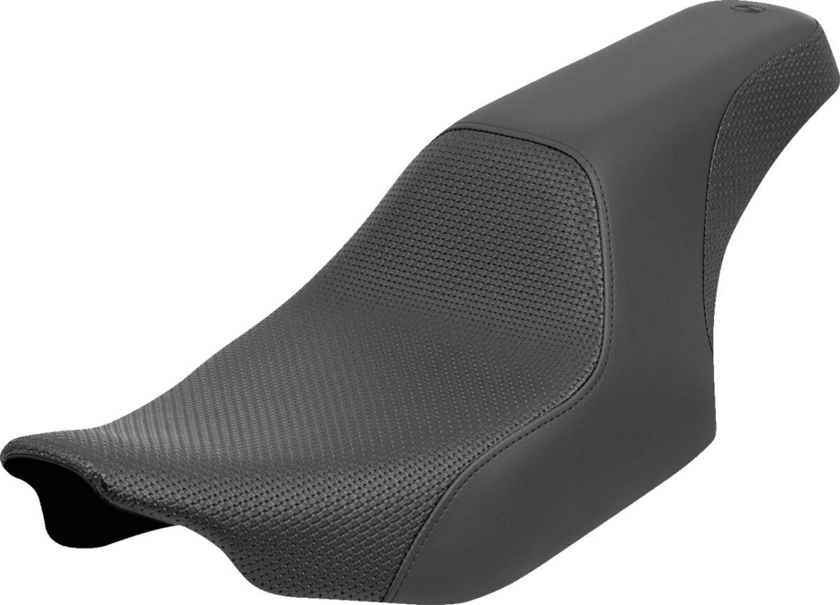 823-07-147 - Saddlemen Profiler Basketweave/Smooth Seat For Harley Davidson FLHX 1923 2024-2026 - Black