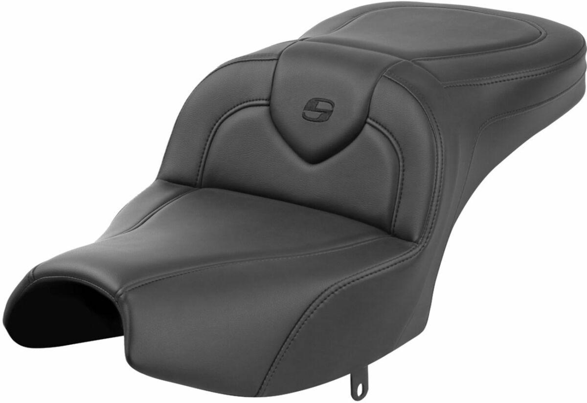 I22-02-187 - Saddlemen Roadsofa Standard Reach Plain Seat For Indian Pursuit 108 2024-2026 - Black