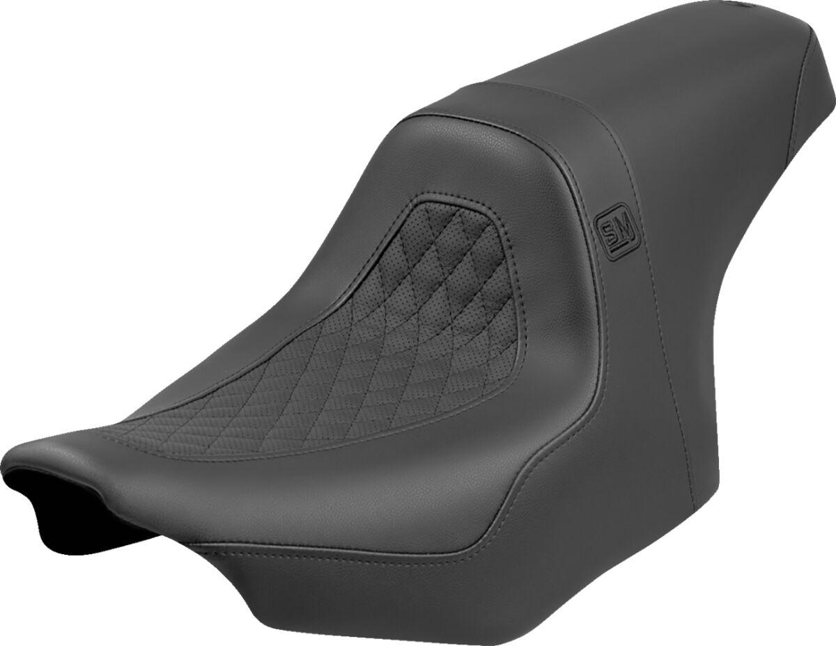 SM82307DB - Saddlemen Speed Merchant Pro Series Perforated Seat For Harley Davidson FLHX 1923 2024 - Black