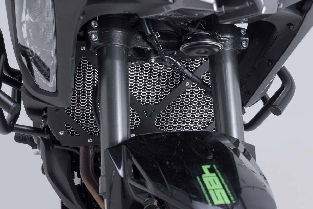 KLS.08.922.10001 - SW Motech Radiator guard For Kawasaki KLZ 1100 2025 - Black/Silver