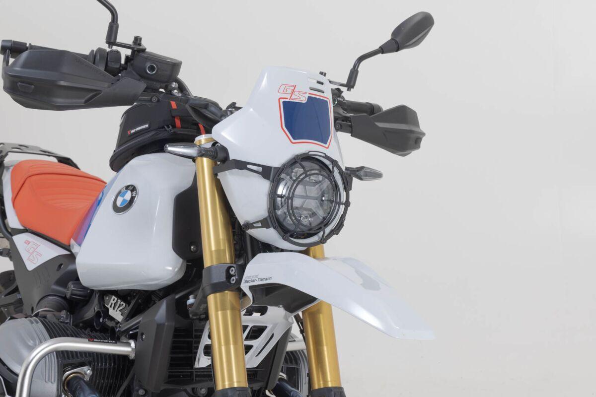 LPS.07.997.10000/B - SW Motech Headlight Guard For BMW R 12 G/S ABS 2025-2026 Front Black/Powder-Coated Clear
