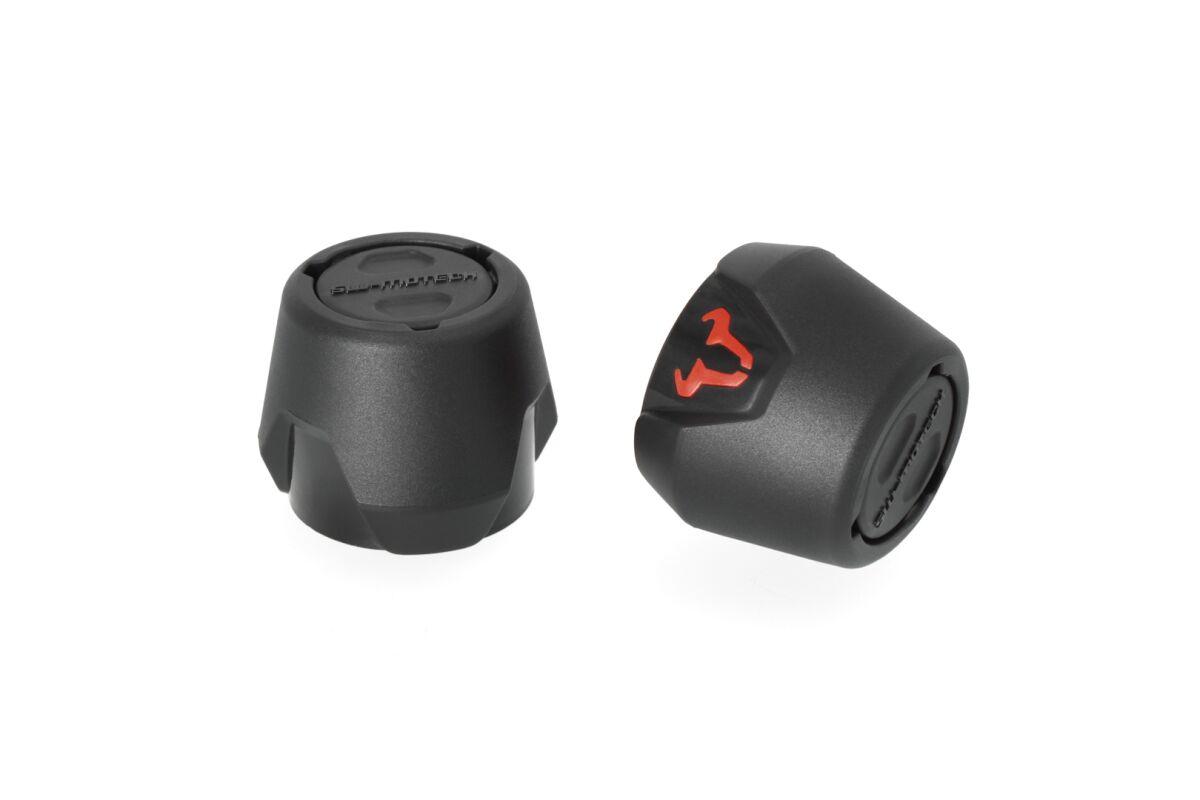 STP.04.176.10501/B - SW Motech Front Axle Slider Set For KTM Duke 790 2018-2024 - Black