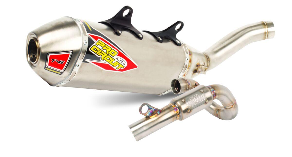 0152545H - Pro Circuit T-6 Stainless Steel & Titanium Full Exhaust System For KTM SXF450 2023-2026